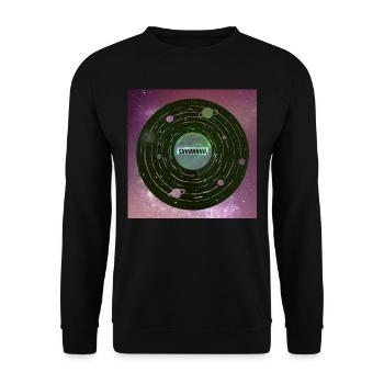 Music in the space - Unisex Sweatshirt - black - Front - Alina (178cm) & Michal (187cm)