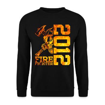 14E ANNIVERSAIRE DES POMPIERS 2012 - Sweat-shirt Unisexe - noir - Devant - Alina (178cm) & Michal (187cm)