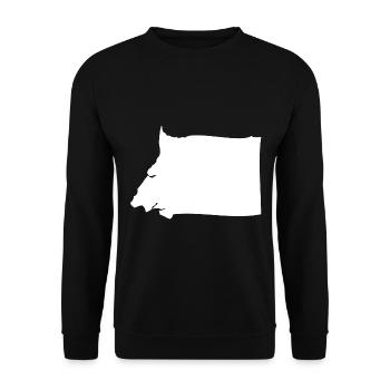 Equatorial Guinea map flag - Unisex Sweatshirt - black - Front - Alina (178cm) & Michal (187cm)