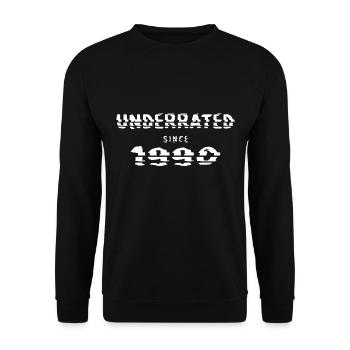 1990 anniversaire 32 ans 32e anniversaire sous-estimé - Sweat-shirt Unisexe - noir - Devant - Alina (178cm) & Michal (187cm)