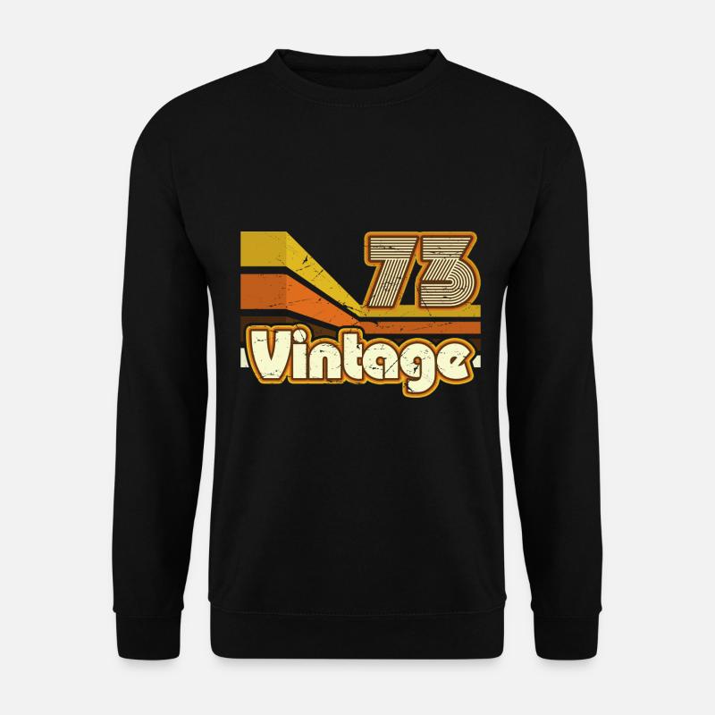 1973 Geburtstag geboren im Jahr 1973 Retro Vintage - Unisex Pullover - Schwarz