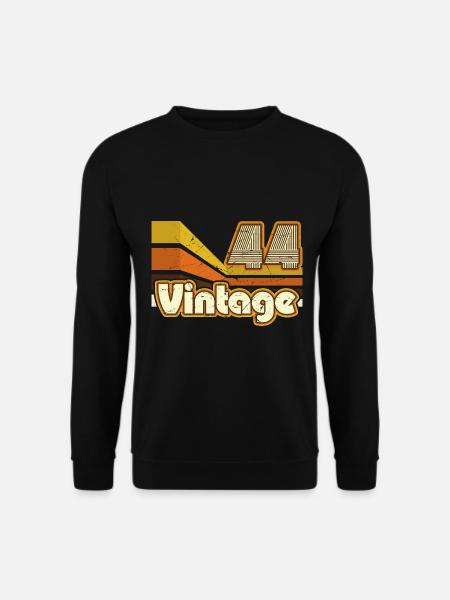 1944 Geburtstag geboren im Jahr 1944 Retro Vintage - Unisex Pullover - Schwarz
