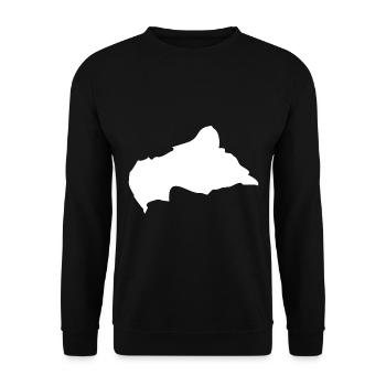 Zentralafrikanische Republik Landkarte Flagge - Unisex Pullover - Schwarz - Vorne - Alina (178cm) & Michal (187cm)