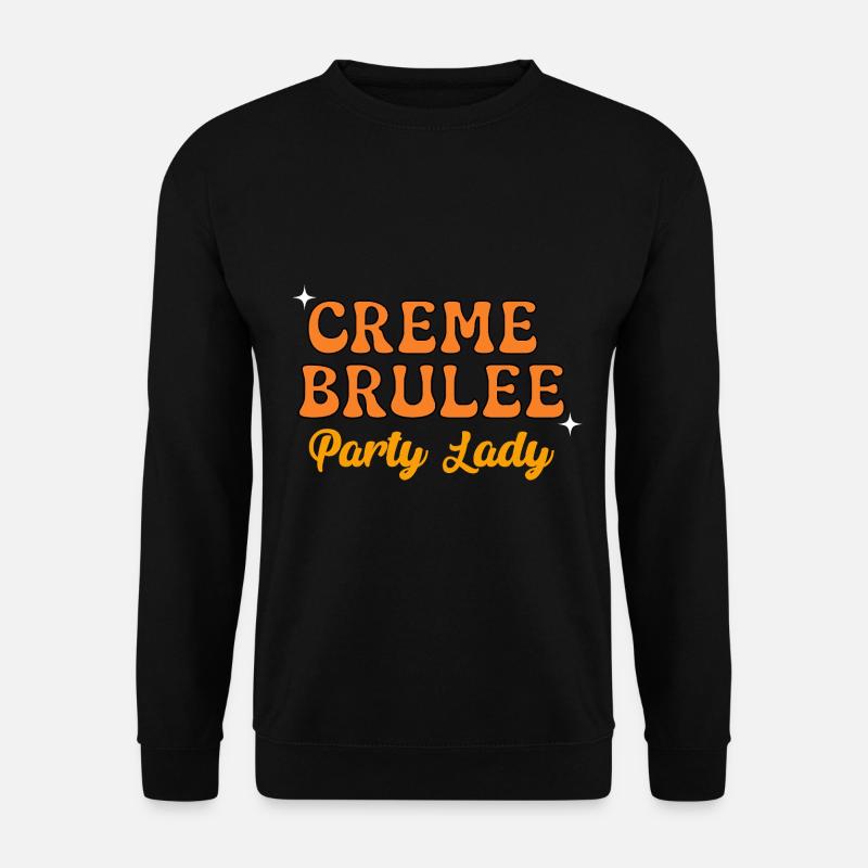 Creme Brulee Party Lady Retro Style Fasching - Unisex Pullover - Schwarz