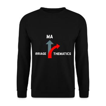 Math Gift Nerd Teacher Math Teacher Math - Unisex Sweatshirt - black - Front - Alina (178cm) & Michal (187cm)