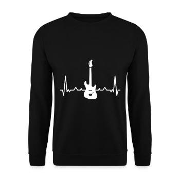 Gitarren Gitarist Shirts für Männer & Frauen - Unisex Pullover - Schwarz - Vorne - Alina (178cm) & Michal (187cm)