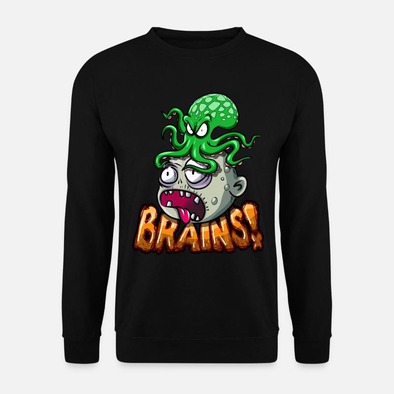 Brain Eating Octopus - Unisex Sweatshirt - black