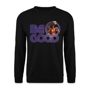 E.T. The Extra-Terrestrial Be Good - Unisex Sweatshirt - black - Front - Alina (178cm) & Michal (187cm)