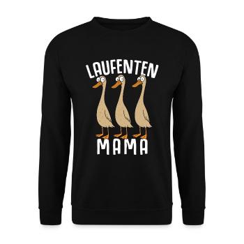 Canard Gardien de canard Éleveur de canards Éleveur de canards - Sweat-shirt Unisexe - noir - Devant - Alina (178cm) & Michal (187cm)