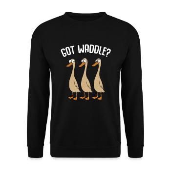 Ducks Duck Mom Duck Dad Duck Breeding Duck Ducks - Unisex Sweatshirt - black - Front - Alina (178cm) & Michal (187cm)