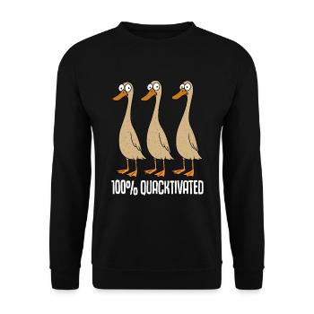 Running ducks keep runner ducks Breeding runner ducks - Unisex Sweatshirt - black - Front - Alina (178cm) & Michal (187cm)