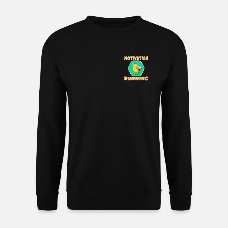 FUNNY MOTIVATION RUNNING PEAR - Unisex Sweatshirt - black