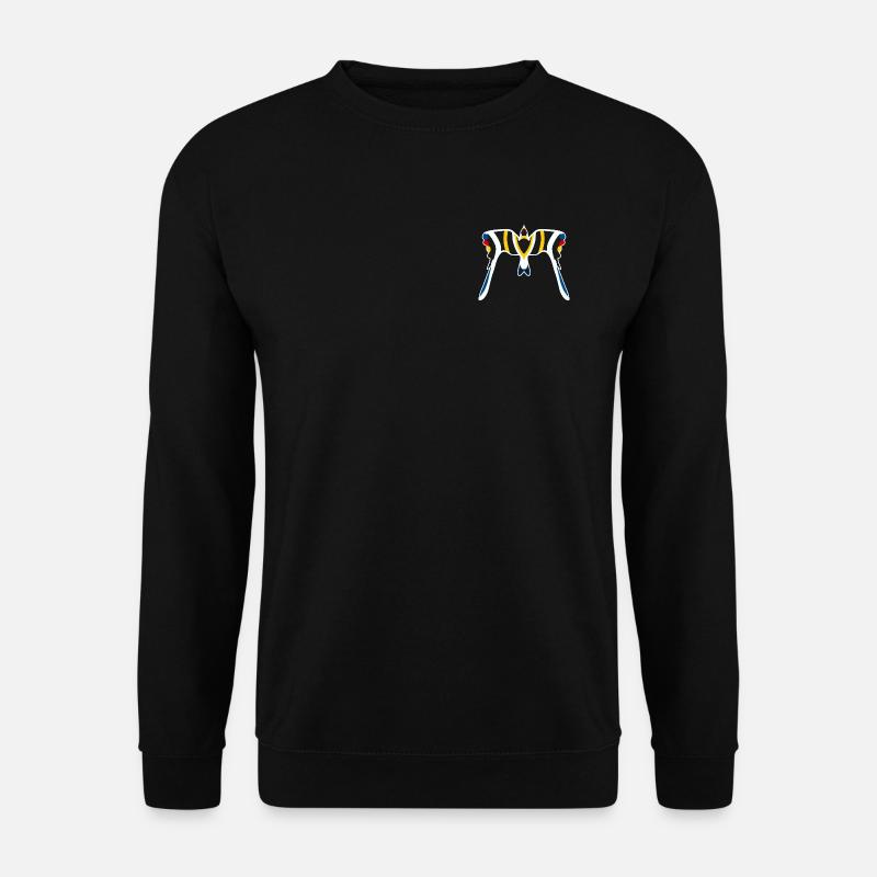 Manta Neon Schwarz Gelb - Unisex Pullover - Schwarz