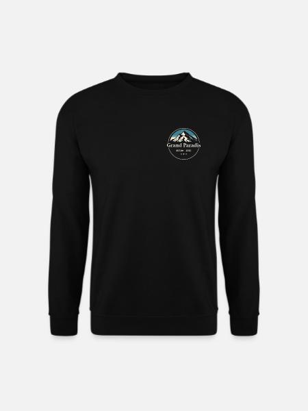 Grand Paradis Montagne Randonnée  - Sweat-shirt Unisexe - noir
