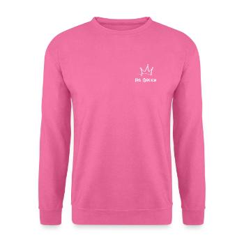 Her King – His Queen | Zeitloses Paar Statement - Unisex Pullover - Pink - Vorne