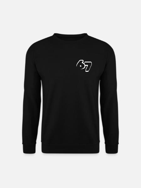 67 "six seven" drawn - Unisex Pullover - Schwarz