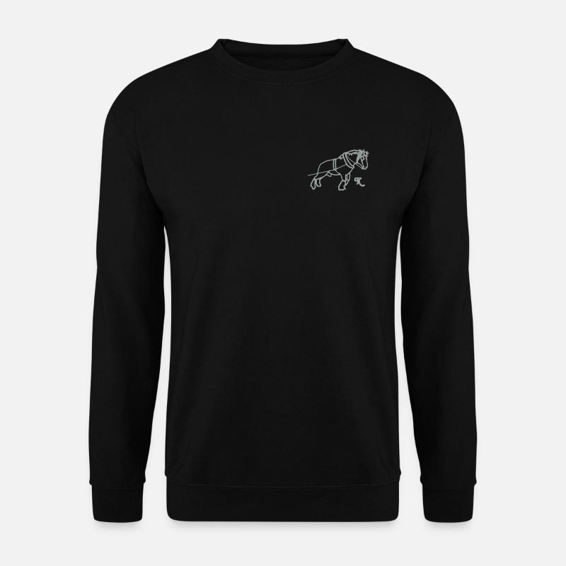 kaltblutziehtsilhouette - Unisex Pullover - Schwarz