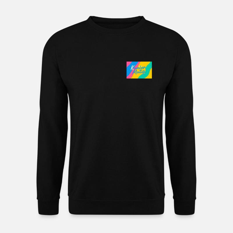Kunter Mutig Farbrausch - Unisex Pullover - Schwarz