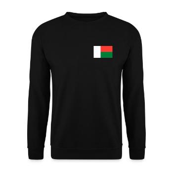 Drapeau de Madagascar - Sweat-shirt Unisexe - noir - Devant - Alina (178cm) & Michal (187cm)