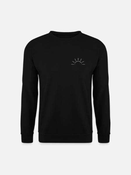 Sunrise white - Minimal Design - Unisex Sweatshirt - black