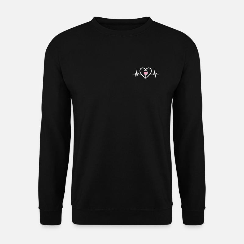 Heart + Rosé Wine – Passion Rosé - Unisex Sweatshirt - black