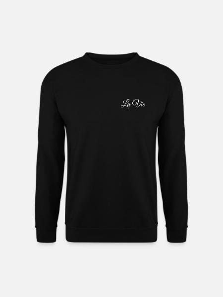 Collection "La Vie" – L’instant présent - Sweat-shirt Unisexe - noir