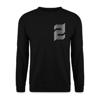 Unique number 2 "White" - Unisex Sweatshirt - black - Front - Alina (178cm) & Michal (187cm)