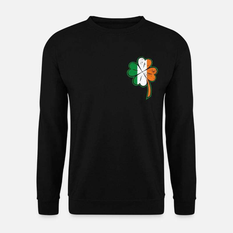 Kleeblat Irland irisch - Unisex Pullover - Schwarz