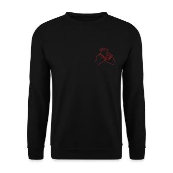 Petits doigts ❤️️ - Sweat-shirt Unisexe - noir - Devant - Alina (178cm) & Michal (187cm)