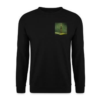 Butterfly shot from nature - Unisex Sweatshirt - black - Front - Alina (178cm) & Michal (187cm)