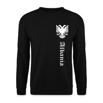 Albania - Unisex Pullover - Schwarz - Vorne - Alina (178cm) & Michal (187cm)