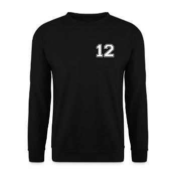 12 - Unisex Sweatshirt - black - Front - Alina (178cm) & Michal (187cm)