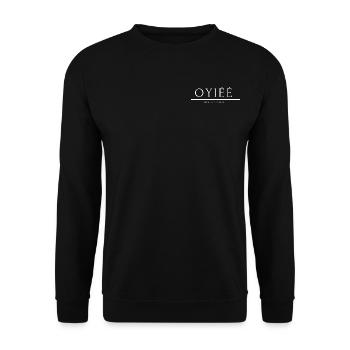 OYIÉÉ by Flava J © Peculiar Flavours - Unisex Sweatshirt - black - Front - Alina (178cm) & Michal (187cm)