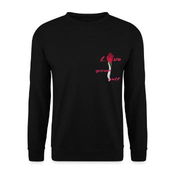 Aimez-vous Rose - Sweat-shirt Unisexe - noir - Devant - Alina (178cm) & Michal (187cm)