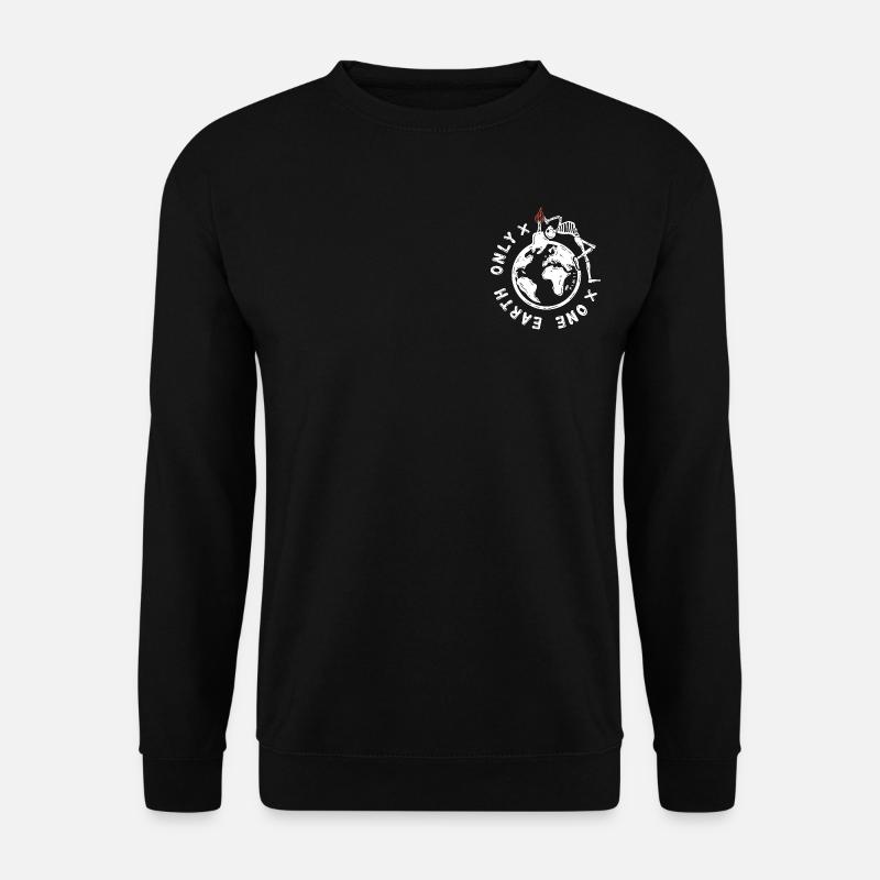 One earth only (white) - Unisex Sweatshirt - black