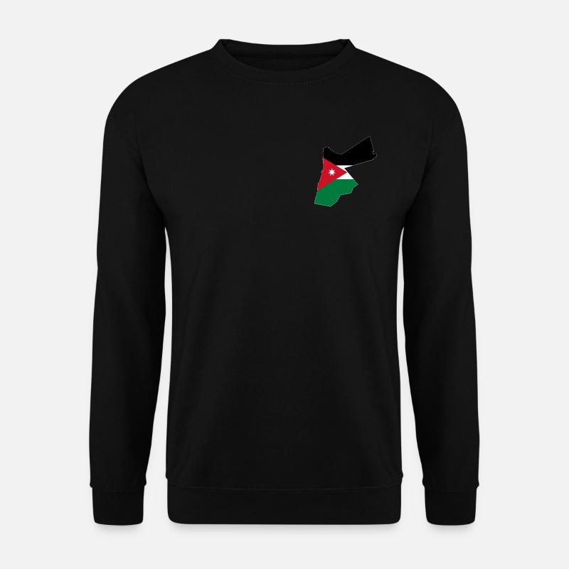 Jordan Flag Map - Unisex Sweatshirt - black