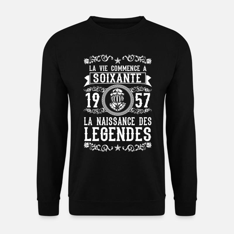 1957 - 60 ans - Légendes - 2017 - Unisex Pullover - Schwarz