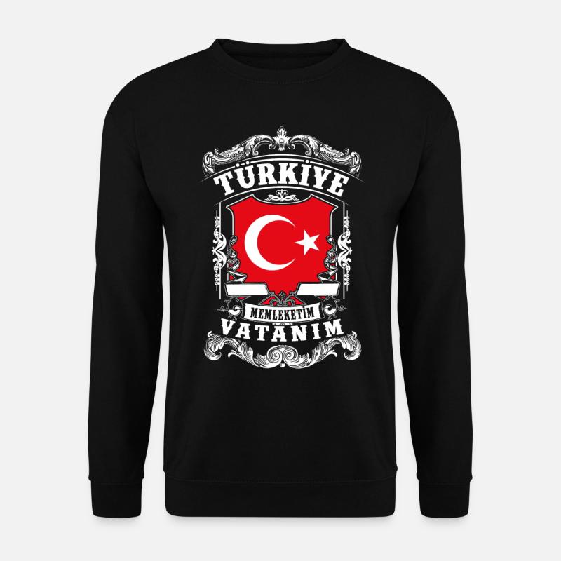 Türkiye -Turkey - Türkei - Unisex Pullover - Schwarz