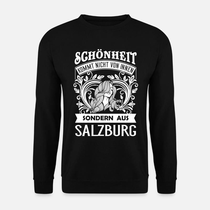 Beauté vient de Salzbourg - a - Sweat-shirt Unisexe - noir