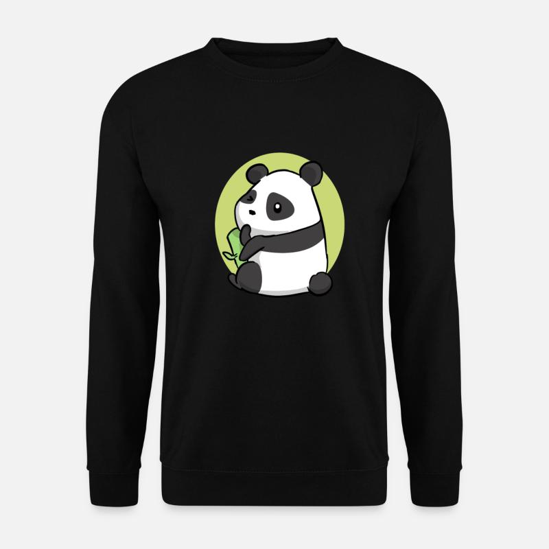 Panda - Unisex Pullover - Schwarz