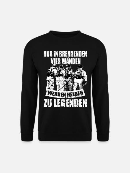 Feuerwehrmann Feuerwehr - Unisex Pullover - Schwarz