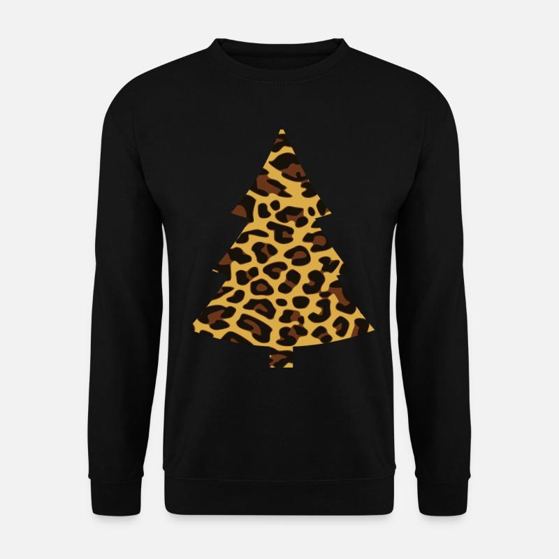 Christmas Tree Leopard - Unisex Sweatshirt - black