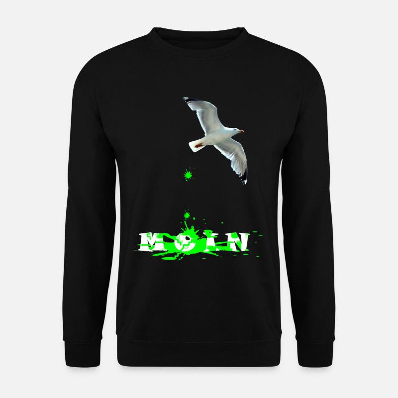 Pooping Moewe - Unisex Sweatshirt - black