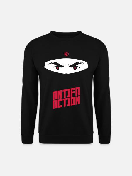 Antifa Action - Ninja - Unisex Sweatshirt - black