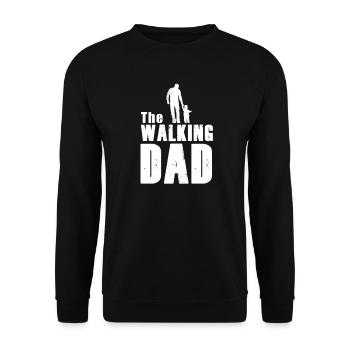 The WALKING DAD - Unisex Sweatshirt - black - Front - Alina (178cm) & Michal (187cm)