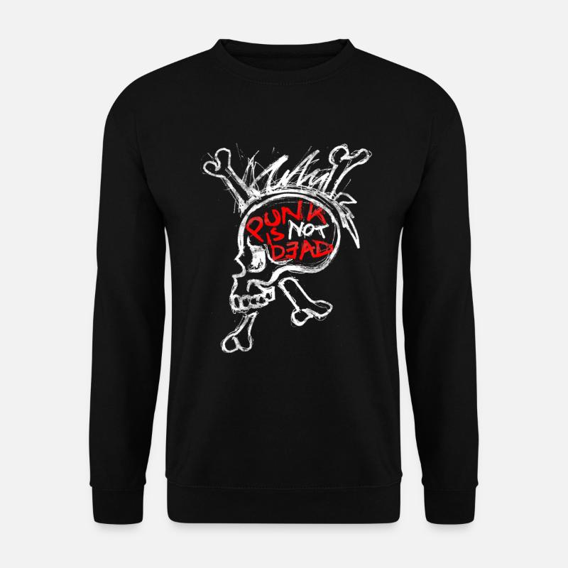 punk is not dead - Felpa unisex - nero