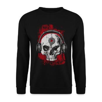 Feel the beat - Unisex Sweatshirt - black - Front - Alina (178cm) & Michal (187cm)