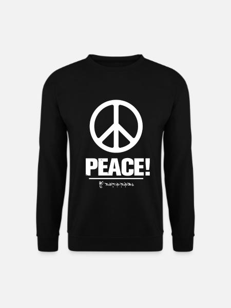 Make peace not war - Unisex Pullover - Schwarz