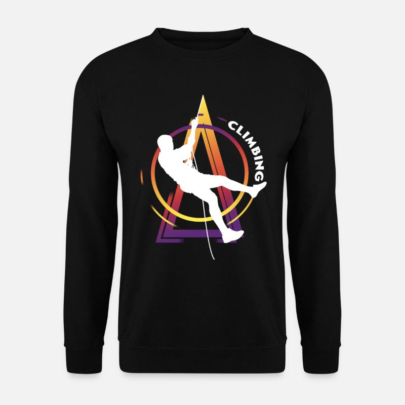 Escalade Escalade Grimpeurs Montagnes Mur d’escalade - Sweat-shirt Unisexe - noir