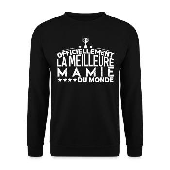mamie meilleure Mamie cadeau pour mamie !! - Sweat-shirt Unisexe - noir - Devant - Alina (178cm) & Michal (187cm)